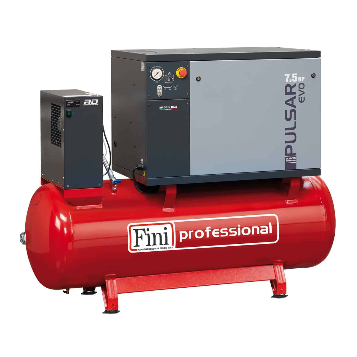 Pulsar Evo BK119-500-7,5-SD-ES Compressore silenziato professionale a - Fini Compressori