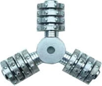 Rotore da 125 mm con 15 frese per bocciardatrice Breaker