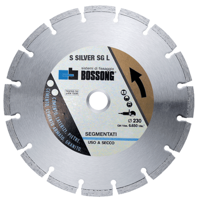 Disco Diamantato Disco segmentato giunzione sinterizzata S SILVER SGS Bossong