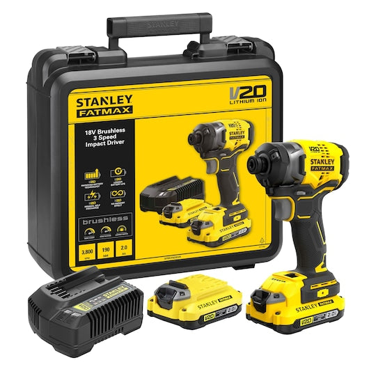 AVVITATORE A IMPULSI BRUSHLESS V20 ® FATMAX®3 VELOCITA' 18V - 2.0 AH (SFMCF820D2K) Stanley