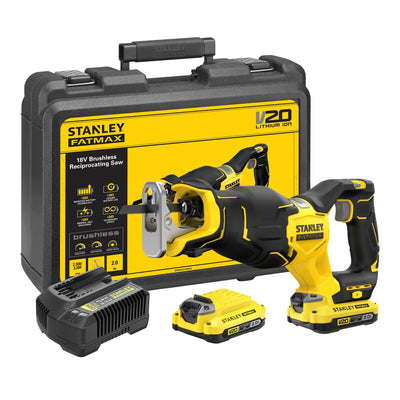 Sega universale brushless 18V - 2.0 AH Stanley fatmax V20 Stanley - vista 2