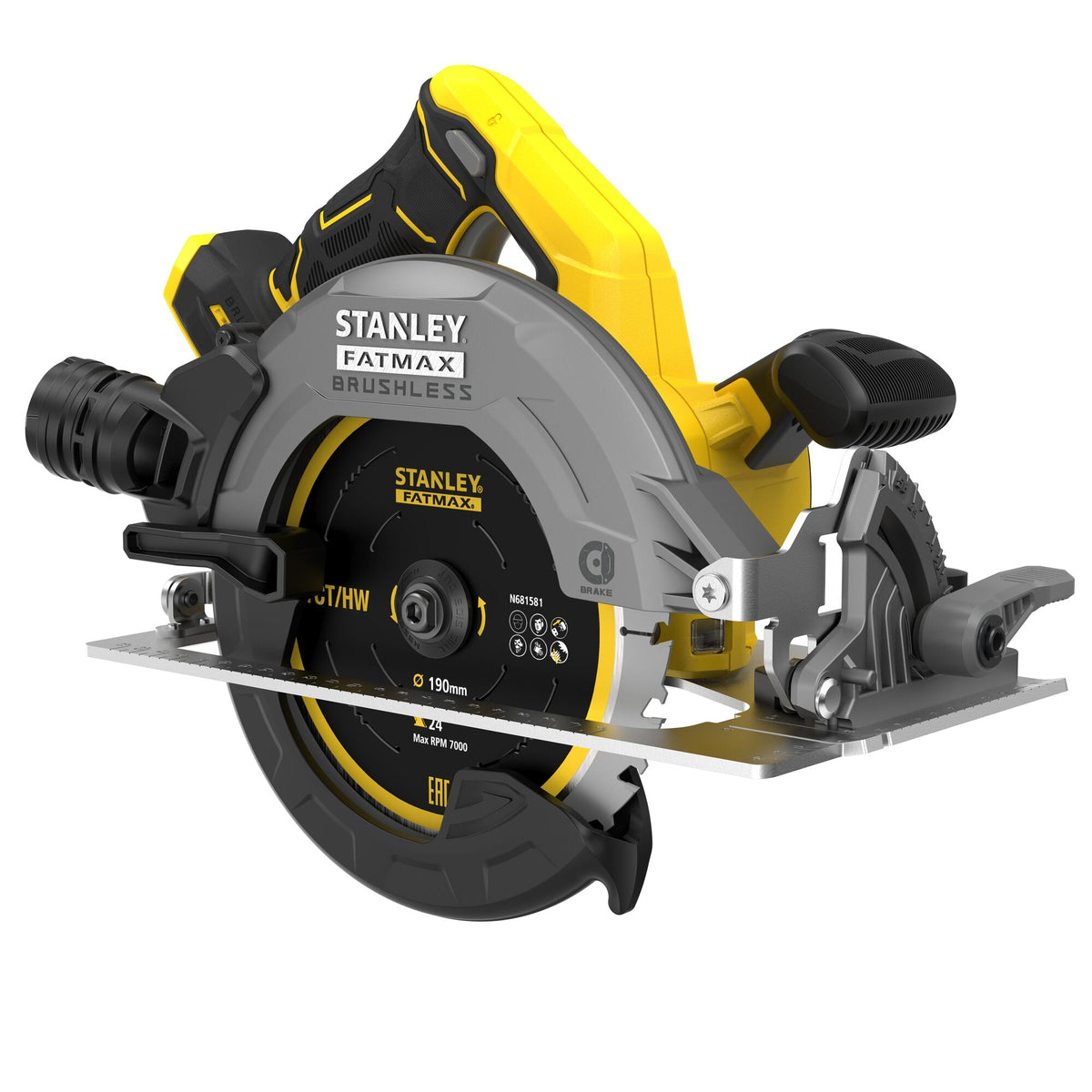 SEGA CIRCOLARE BRUSHLESS 18V STANLEY FATMAX V20 - unità senza batteria e caricabatteria Stanley
