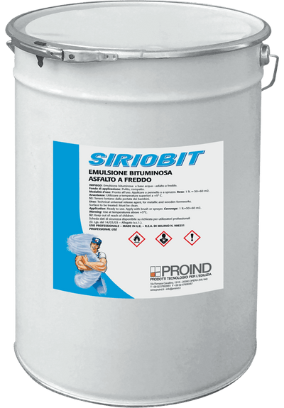 Emulsione bituminosa per rivestimenti impermeabilizzanti Siriobit Proind