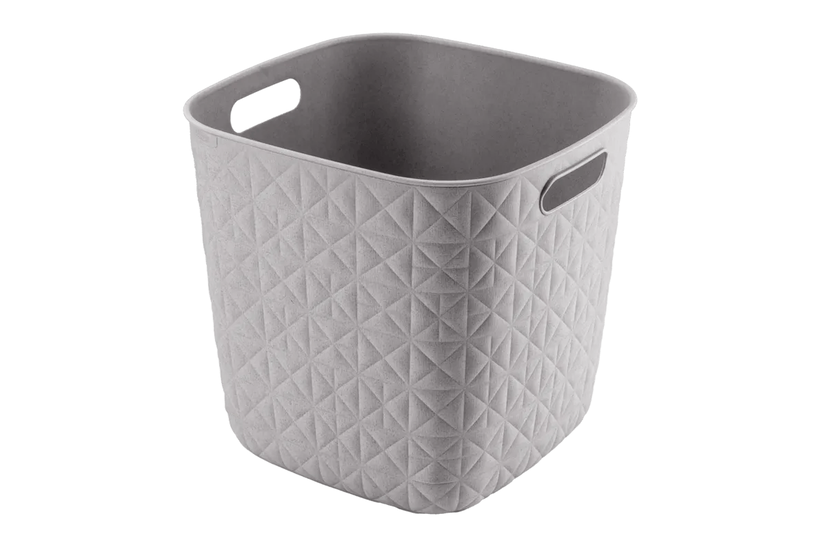Cesto portaoggetti Softex Cube 15 L tortora 27,9x27,9x26,9 cm Curver