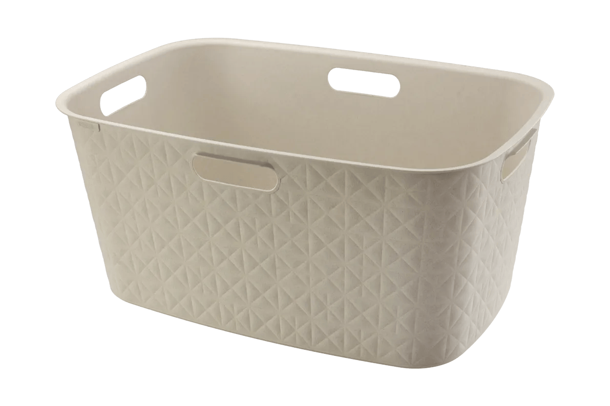 Cesto portabiancheria Softex 45 L bianco gesso 59,4x39,7x27,4 cm Curver