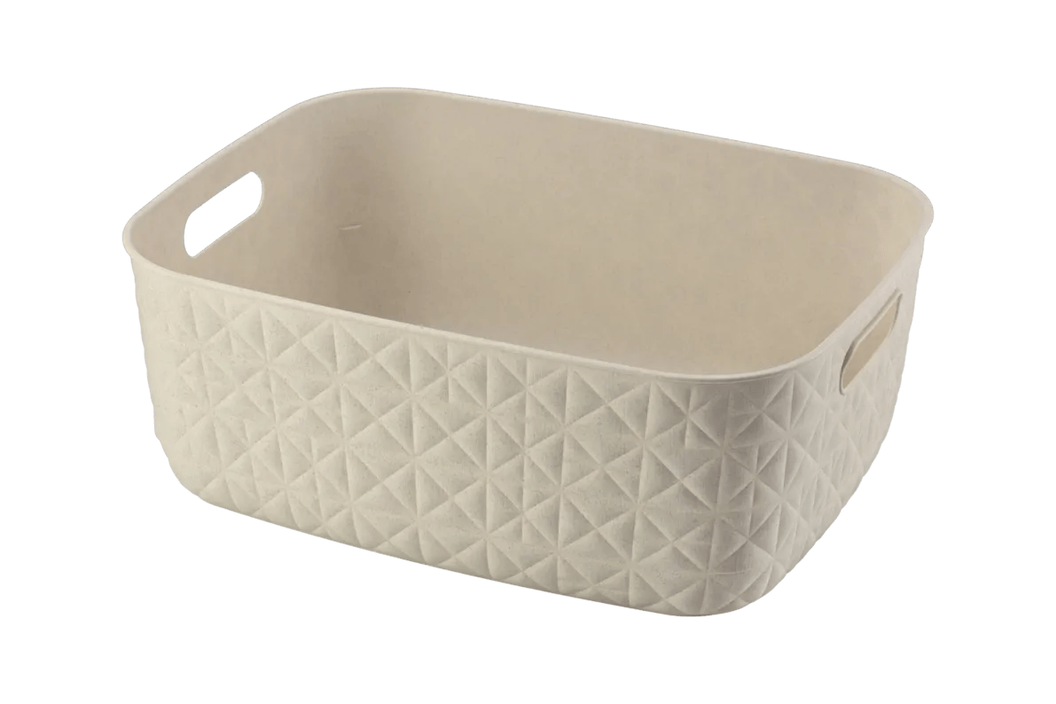 Cesto portaoggetti Softex M 12,5 L bianco gesso 37,9x29,2x14,3 cm Curver