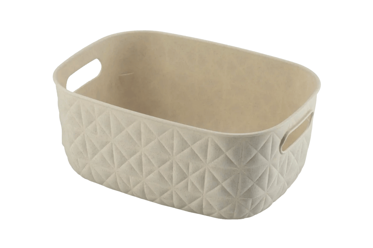 Cesto portaoggetti Softex S 4 L bianco gesso 26,4x19,4x11,1 cm Curver