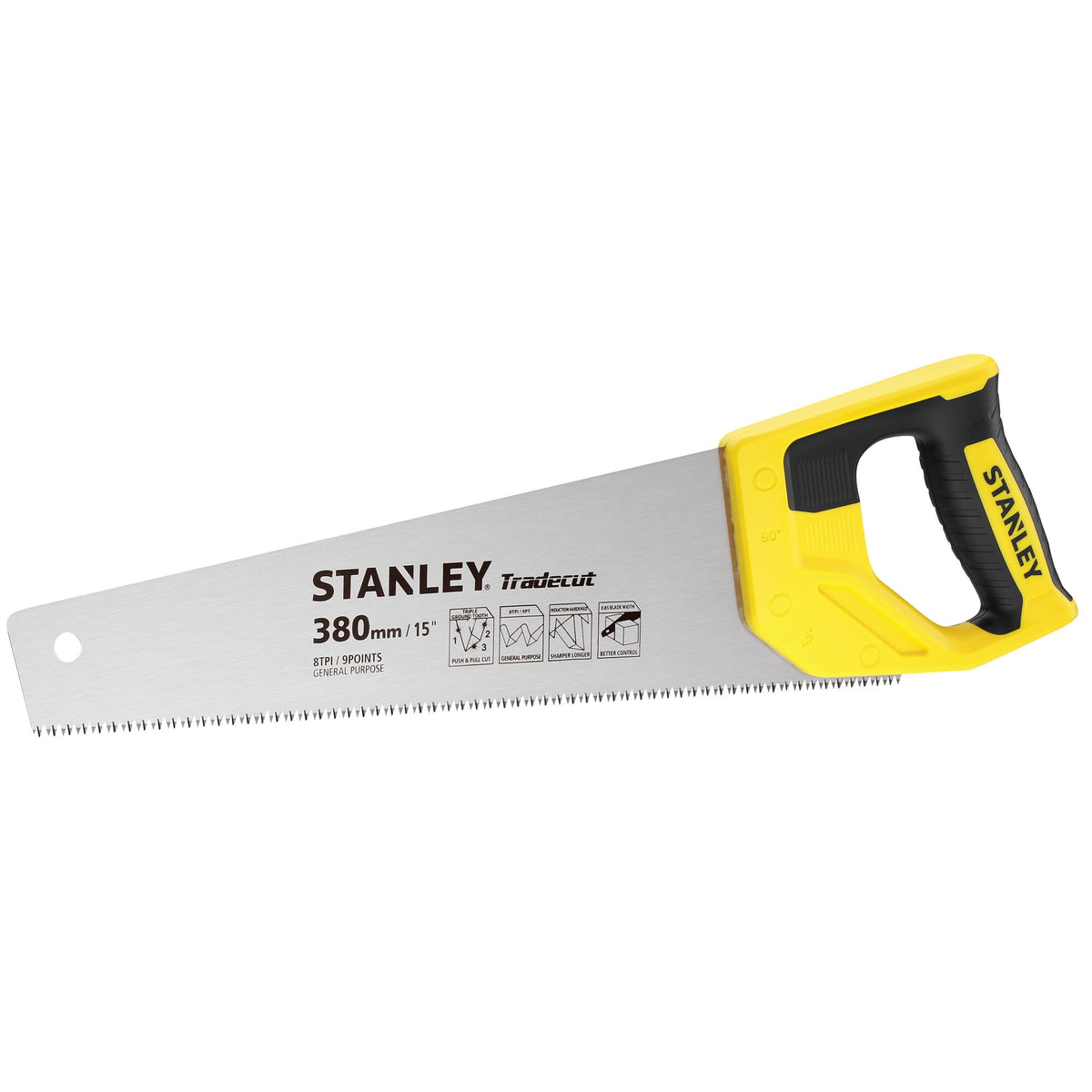 Segaccio per legno Tradecut 380 mm - 7 denti/poll Stanley