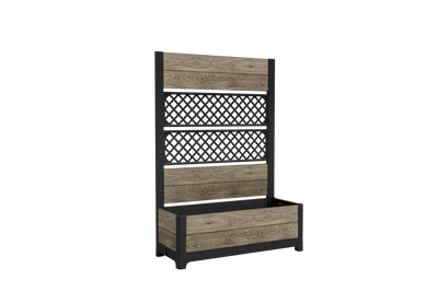 Tulip Screen Planter - Ashwood Brown Keter