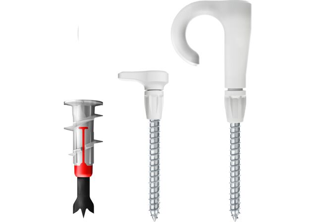Ganci e occhioli EasyHook con tassello per cartongesso DuoBlade