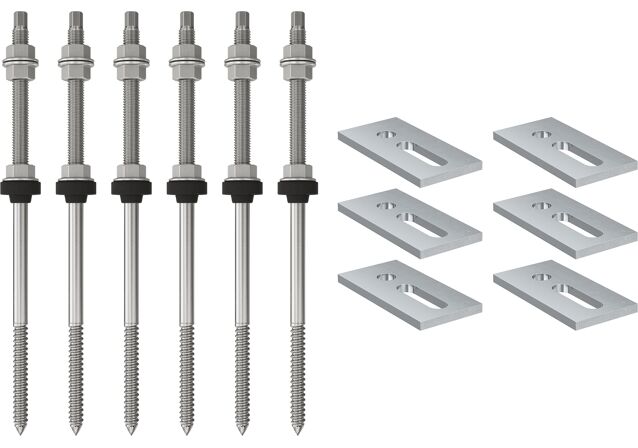Set per coperture in lastre ondulate o finto coppo