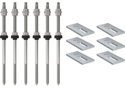 Set per coperture in lastre ondulate o finto coppo