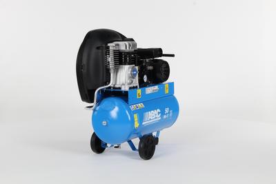 Compressore carrellato a cinghia A29B su serbatoio 50litri - 3Hp, 10bar, monofase Abac