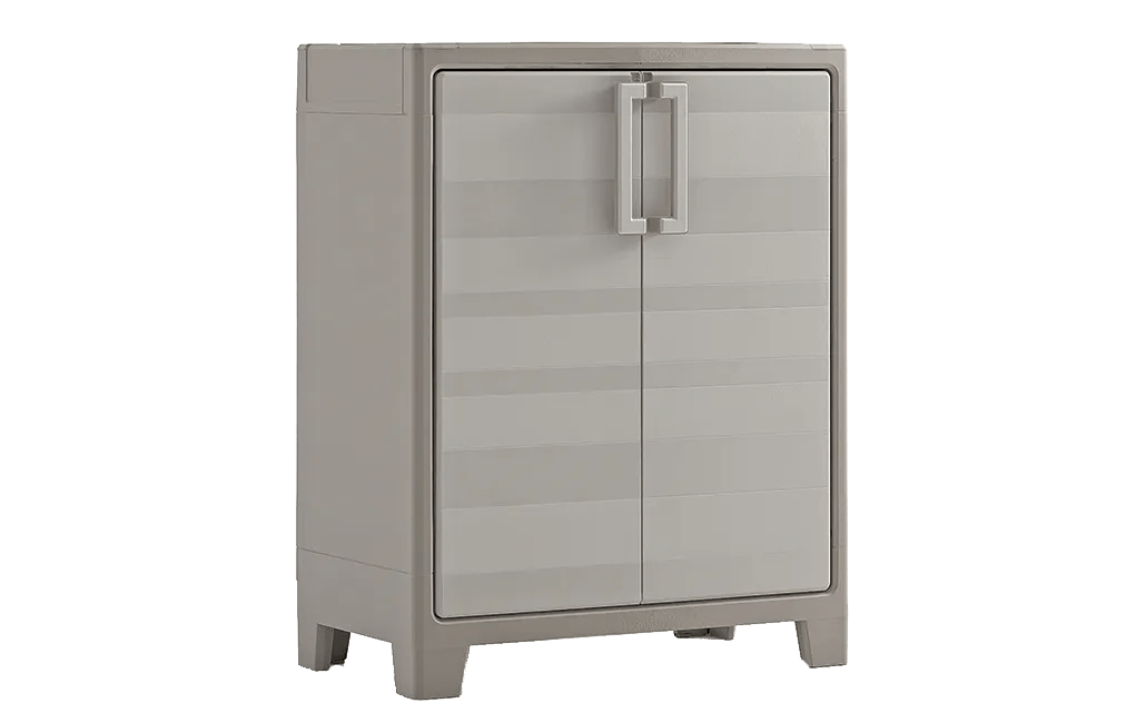 Armadio basso 2 ripiani Gulliver sabbia/beige 80x44x100 cm Keter