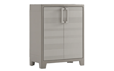 Armadio basso 2 ripiani Gulliver sabbia/beige 80x44x100 cm Keter