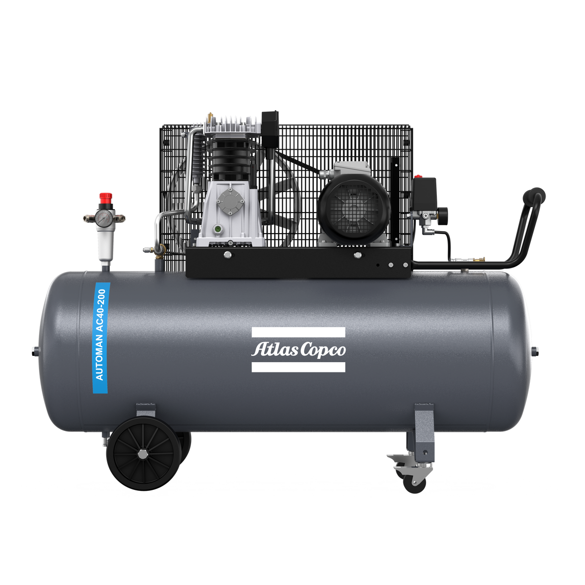 Compressore a pistone a cinghia 4 HP 11 bar AC40E200 HDOL 400/3/50 Abac