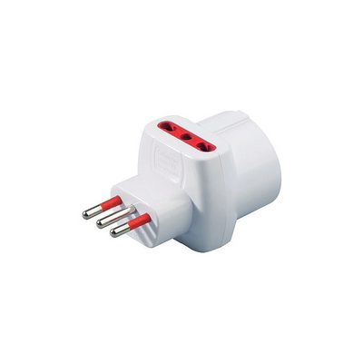 ADATTATORE TRIPLO SCHUKO SPINA 10A