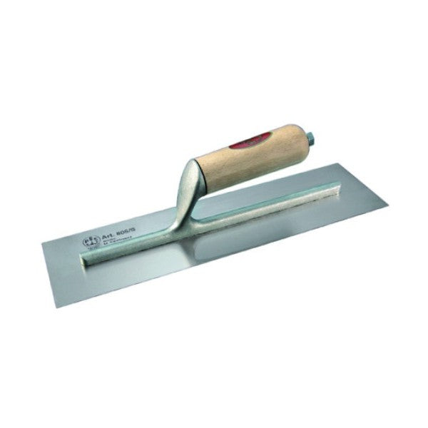Pavan American type long finishing trowel welded wooden handle