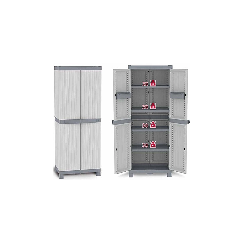 ARMADIO CON RIPIANI 'WAVE BASE' 2700