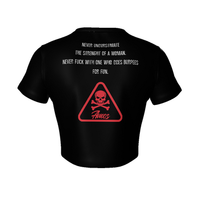 T-shirt crop top active Danger