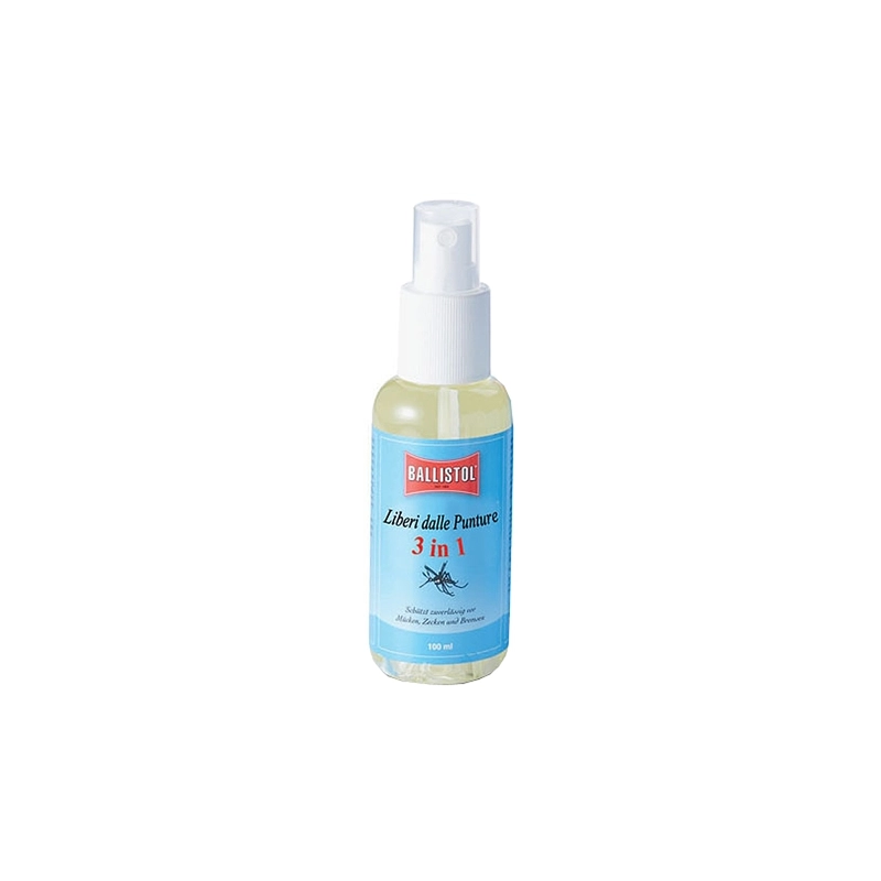 Repellente spray contro le punture di insetti 3 in 1 a base di oli essenziali Ballistol