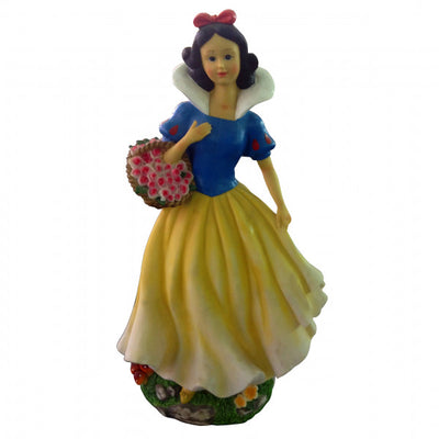 Statua decorativa da giardino fanciulla con cesto di fiori Lady B in poliresina Verdelook