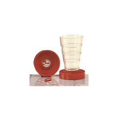 Vaso de bolsillo con portapíldoras