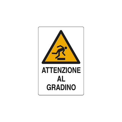 CARTELLO 'ATTENZIONE GRADINO'