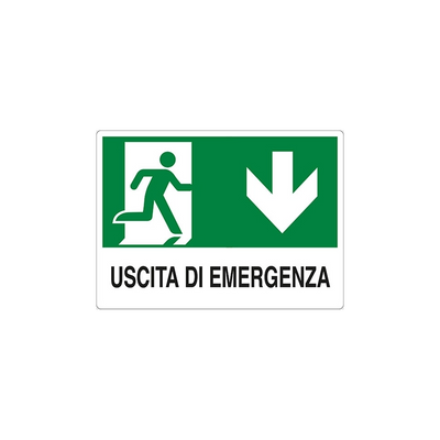 CARTELLO 'USCITA DI EMERGENZA'