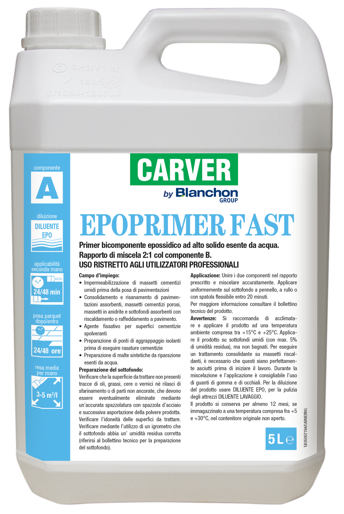 Epoprimer Fast - Primer epossidico bicomponente Carver
