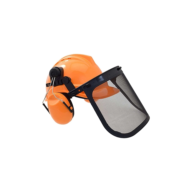 CASCO CON VISIERA E CUFFIE