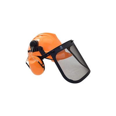 CASCO CON VISIERA E CUFFIE