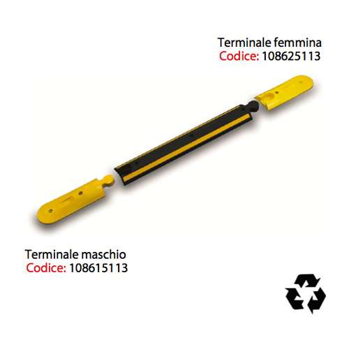 Sisas Cordolo in Gomma nero h 5 cm