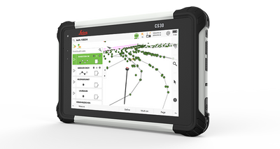 Stazioni Totali Tablet CS30 con Windows 10 e schermo da 7” Leica