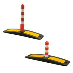Rubber kerb with flexible delineator Everflex Curbiflx Sisas