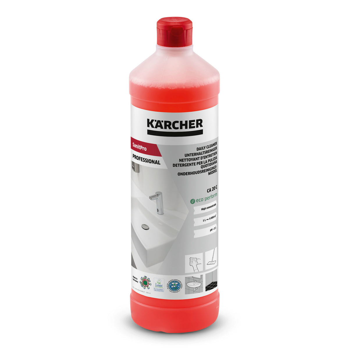 Detergente acido concentrato per sanitari CA 20 C, 1l Kärcher