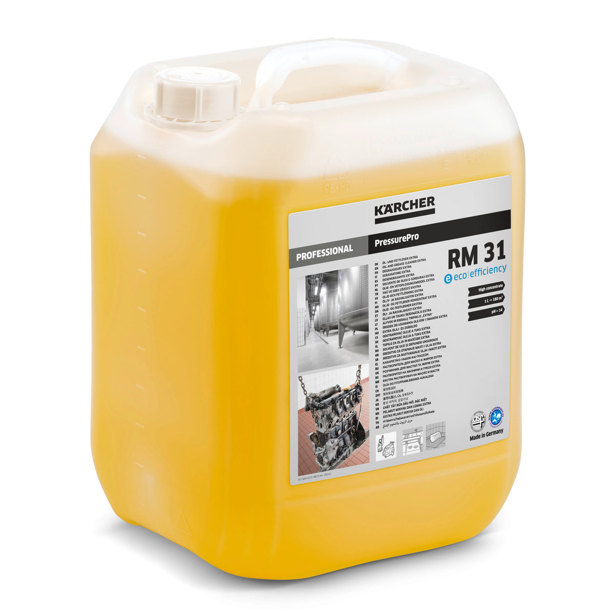 Detergente sgrassante per olio e grasso RM 31 ASF eco!efficiency, 10l Kärcher