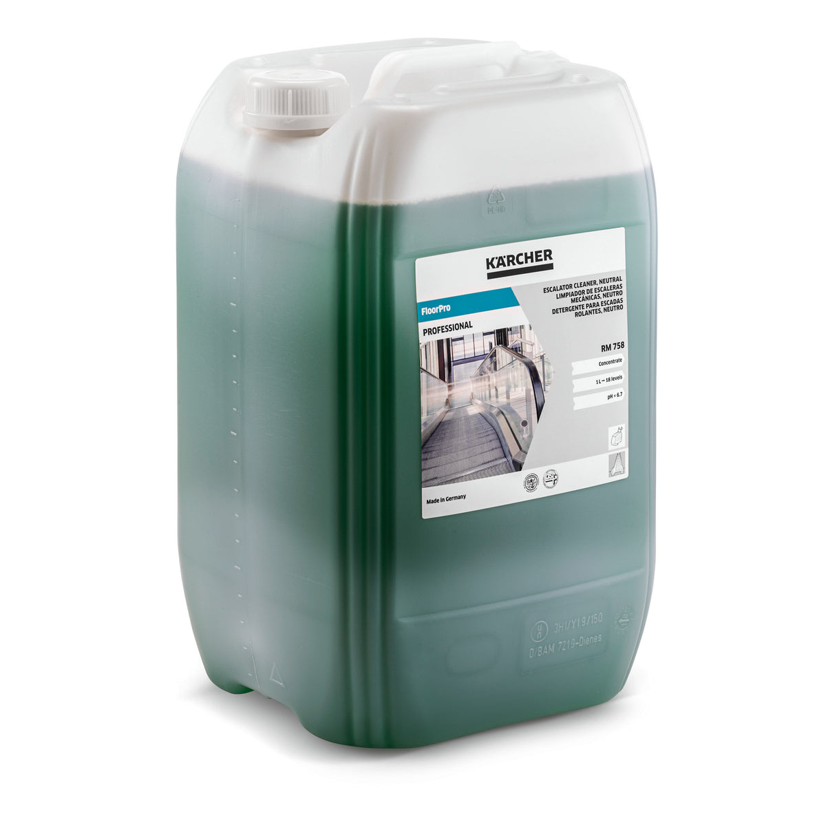 Detergente per scale mobili neutro RM 758, 20l Kärcher