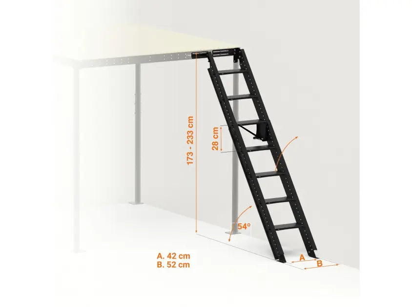 Svelt Scala salvaspazio per soppalchi 54°