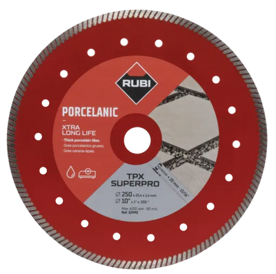 Rubi Diamond blade for porcelain TURBO - TPX SUPERPRO