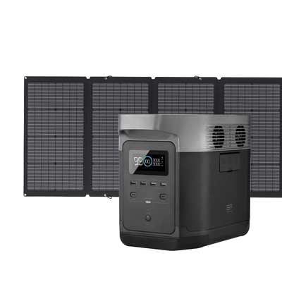 Kit generatore solare con power station DELTA e pannelli solari portatili EcoFlow