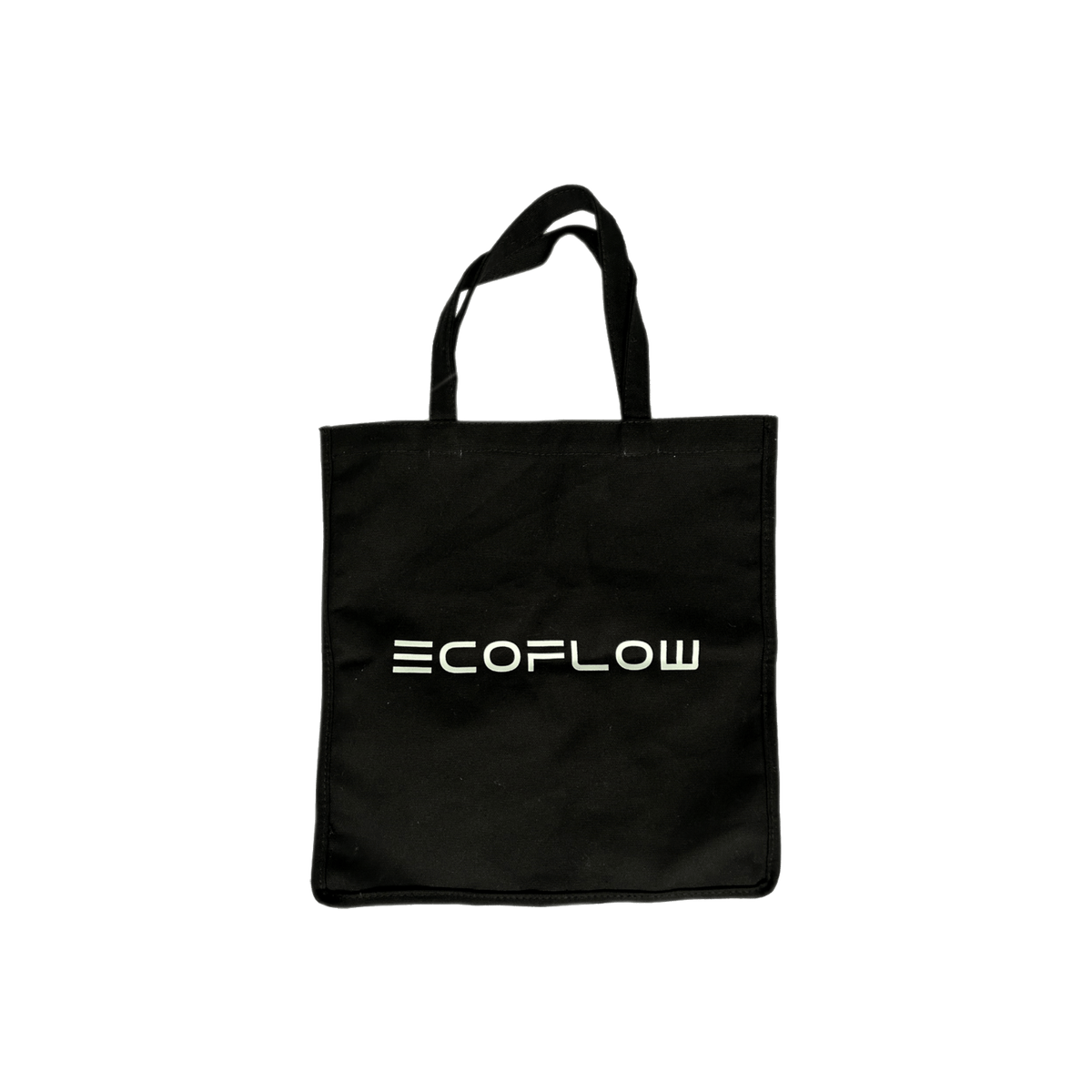Borsa shopper in cotone nero EcoFlow