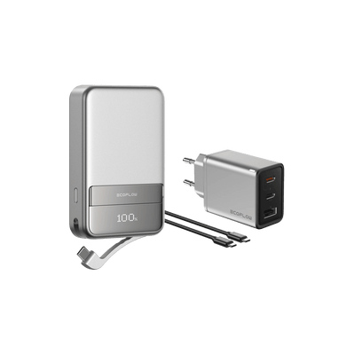 Kit power bank e caricabatterie GaN 65 W RAPID EcoFlow