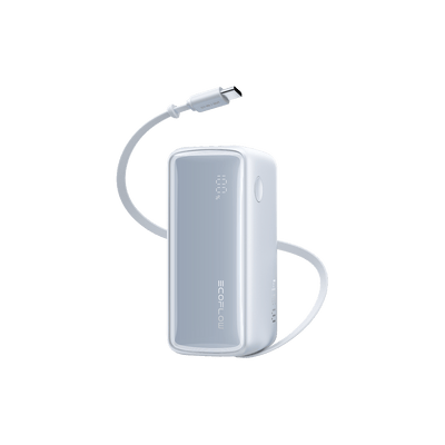 Power bank 10.000 mAh 45 W con cavo USB-C retrattile RAPID EcoFlow