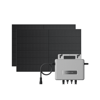 Kit fotovoltaico con microinverter 600 W e pannelli rigidi, con o senza staffe STREAM EcoFlow