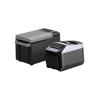 Kit condizionatore portatile WAVE 2 con frigorifero portatile GLACIER EcoFlow