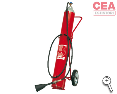 Estintore Carrellato a Biossido di Carbonio 27 Kg CEA - immagine 1