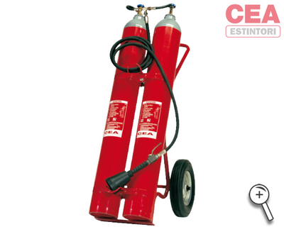 Estintore Carrellato a Biossido di Carbonio 54 Kg CEA - immagine 1