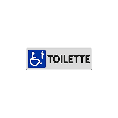 ETICHETTA 'TOILETTE SIMBOLO DISABILI'