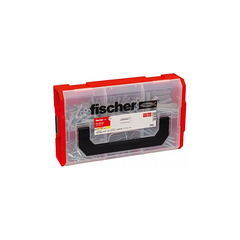 تشكيلة خوابير SX Plus مع براغي 105 قطع في حقيبة Fixtrainer fischer